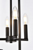 Living Disrict LD7066D14BK Rosenfeld 4 lights pendant in black