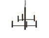 Living Disrict LD7060D22BK Carmella 6 lights pendant in black