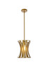 Living Disrict LD7076D10BR Lily 1 light pendant in brass