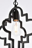 Living Disrict LD7062D12BK Sandara 1 light pendant in black