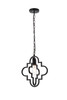 Living Disrict LD7062D12BK Sandara 1 light pendant in black