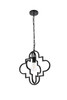 Living Disrict LD7063D16BK Sandara 1 light pendant in black