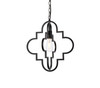 Living Disrict LD7063D16BK Sandara 1 light pendant in black