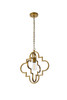 Living Disrict LD7063D16BR Sandara 1 light pendant in brass