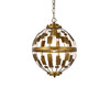 Living Disrict LD7075D12BR Levante 1 light pendant in brass