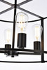 Living Disrict LD7057D20BK Agnys 4 lights pendant in black