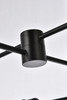 Living Disrict LD7052D35BK Xavier 6 lights pendant in black