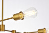 Living Disrict LD7052D35BR Xavier 6 lights pendant in brass