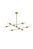 Living Disrict LD7052D35BR Xavier 6 lights pendant in brass