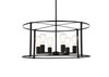 Living Disrict LD7058D26BK Agnys 6 lights pendant in black