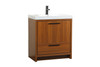 Elegant Décor VF46030MTK 30 inch single bathroom vanity in Teak