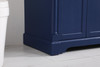 Elegant Décor VF53042BL 42 inch single bathroom vanity in  Blue
