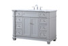 Elegant Decor VF50048GR 48 inch Single Bathroom Vanity set in Grey