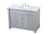 Elegant Decor VF50048GR 48 inch Single Bathroom Vanity set in Grey