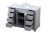 Elegant Decor VF50048GR 48 inch Single Bathroom Vanity set in Grey