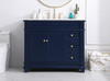 Elegant Decor VF50042BL 42 inch Single Bathroom Vanity set in Blue