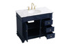 Elegant Decor VF50042BL 42 inch Single Bathroom Vanity set in Blue