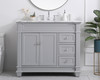 Elegant Decor VF50042GR 42 inch Single Bathroom Vanity set in Grey