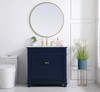Elegant Decor VF50036BL 36 inch Single Bathroom Vanity set in Blue