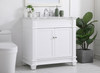 Elegant Decor VF50036WH 36 inch Single Bathroom Vanity set in White
