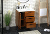 Elegant Décor VF47030MTK-BS 30 inch bathroom vanity in Teak with backsplash