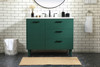 Elegant Décor VF47042MGN-BS 42 inch bathroom vanity in Green with backsplash