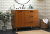 Elegant Décor VF47042MTK-BS 42 inch bathroom vanity in Teak with backsplash