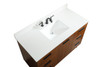 Elegant Décor VF47048MTK-BS 48 inch bathroom vanity in Teak with backsplash