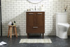Elegant Décor VF47024MWT 24 inch bathroom vanity in Walnut