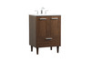 Elegant Décor VF47024MWT 24 inch bathroom vanity in Walnut