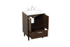 Elegant Décor VF47024MWT 24 inch bathroom vanity in Walnut
