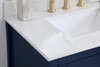 Elegant Decor VF16030BL-BS 30 inch Single Bathroom Vanity in Blue with Backsplash