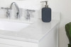 Elegant Decor VF16030WH-BS 30 inch Single Bathroom Vanity in White with Backsplash