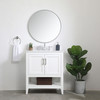 Elegant Decor VF16030WH-BS 30 inch Single Bathroom Vanity in White with Backsplash