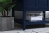 Elegant Decor VF16036BL-BS 36 inch Single Bathroom Vanity in Blue with Backsplash