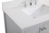 Elegant Decor VF16436GR-BS 36 inch Single Bathroom Vanity in Gray with Backsplash