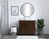 Elegant Decor VF90236EX-BS 36 inch  Single Bathroom Vanity in Espresso with Backsplash