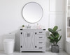 Elegant Decor VF90236GR-BS 36 inch bathroom Vanity in Grey with Backsplash