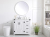 Elegant Decor VF90236WH-BS 36 inch bathroom Vanity in White with Backsplash
