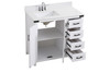 Elegant Decor VF90236WH-BS 36 inch bathroom Vanity in White with Backsplash