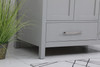 Elegant Decor VF18836GR-BS 36 inch Single Bathroom Vanity in Gray with Backsplash