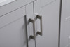 Elegant Decor VF17036GR-BS 36 inch Single Bathroom Vanity in Grey with Backsplash