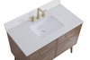 Elegant Decor VF41042WB-BS 42 inch bathroom Vanity in Walnut Brown with Backsplash