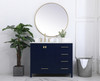 Elegant Decor VF18842BL-BS 42 inch Single Bathroom Vanity in Blue with Backsplash