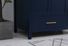 Elegant Decor VF18842BL-BS 42 inch Single Bathroom Vanity in Blue with Backsplash
