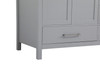 Elegant Decor VF18842GR-BS 42 inch Single Bathroom Vanity in Gray with Backsplash