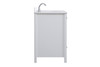Elegant Decor VF18842WH-BS 42 inch Single Bathroom Vanity in White with Backsplash