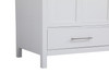 Elegant Decor VF18842WH-BS 42 inch Single Bathroom Vanity in White with Backsplash