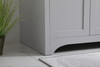 Elegant Decor VF17042GR-BS 42 inch Single Bathroom Vanity in Grey with Backsplash