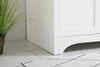 Elegant Decor VF17042WH-BS 42 inch Single Bathroom Vanity in White with Backsplash